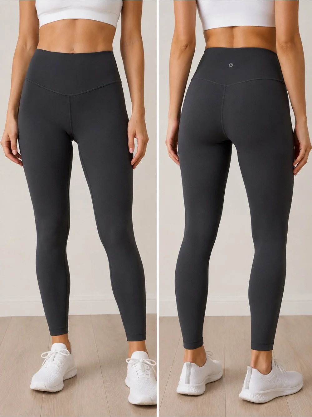 Lululemon Wunder Under SmoothCover High-Rise Leggings 25” Charcoal Gray Size 6